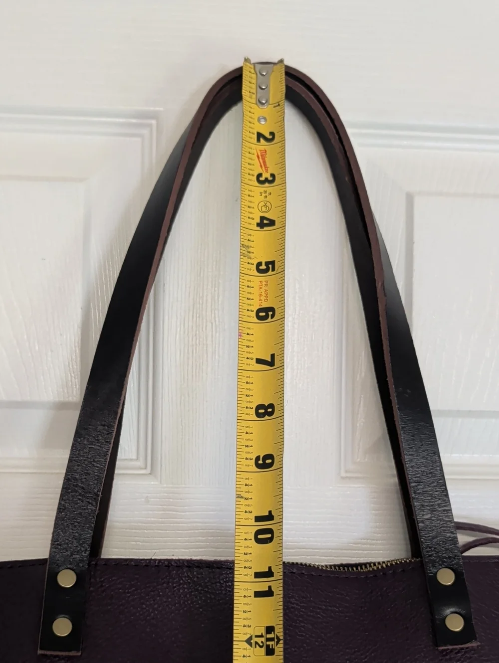 Portland Leather Plum Purple Shoulder Bag
